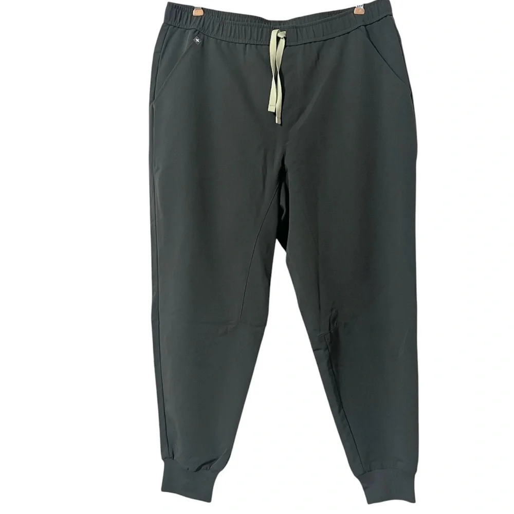 Figs Men's Tansen Jogger Scrub Pants in Bonsai Sz XL Short Pull-on Comfort